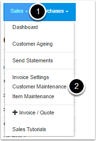 Step 1 Navigate To Customer Maintenance Step 1 Navigate To Customer Maintenance