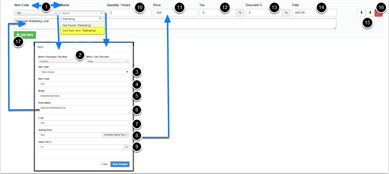 Step 4 Enter Items Onto The Invoice Step 4 Enter Items Onto The Invoice